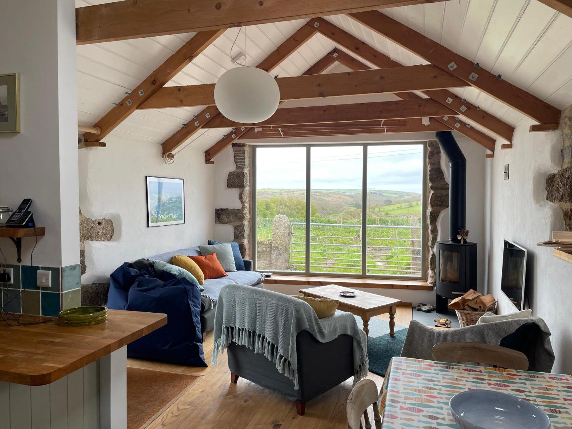 Ferienwohnung Trengothal Barn Porthcurno Exterior foto